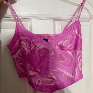 Wild Fable Pink Ruched Top